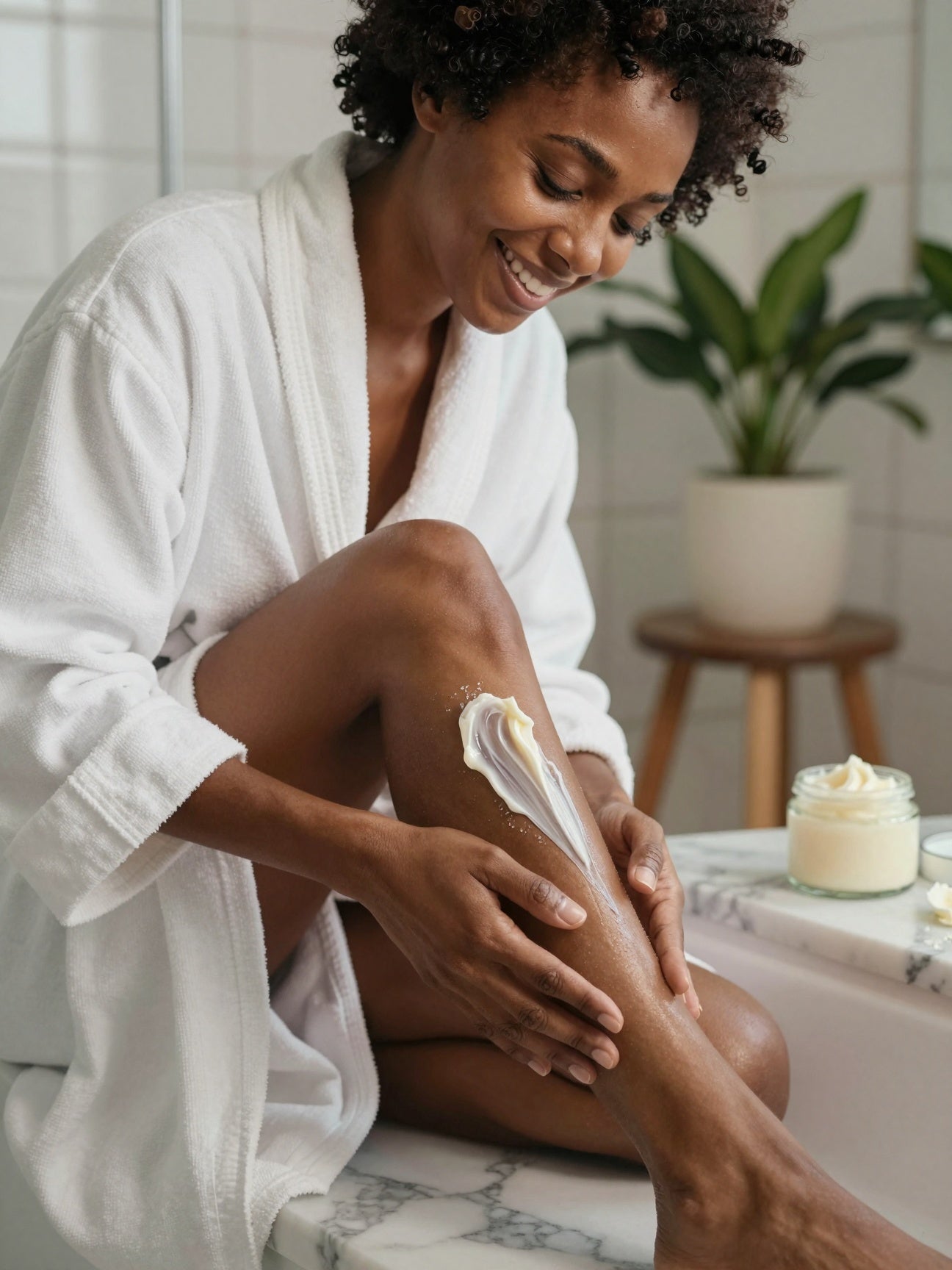 Our organic whipped shea butter. For skin is so beautiful, made with just shea butter and fragrance. Just pure love!